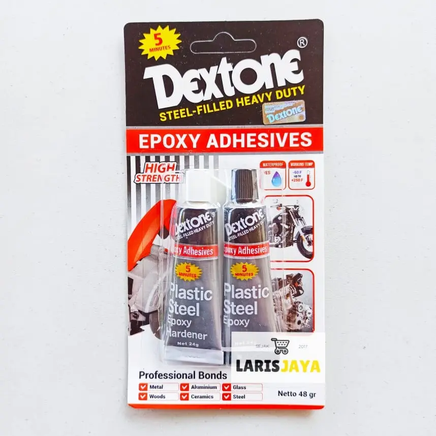 DEXTONE 5 MINUTE PLASTIC STEEL EPOXY / LEM BESI 5 MENIT