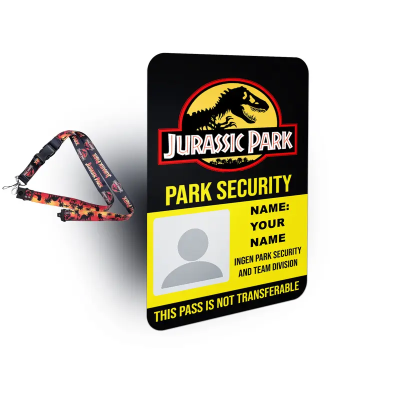 Jurassic Park VIP Personalized Visitor ID Badge Set 6