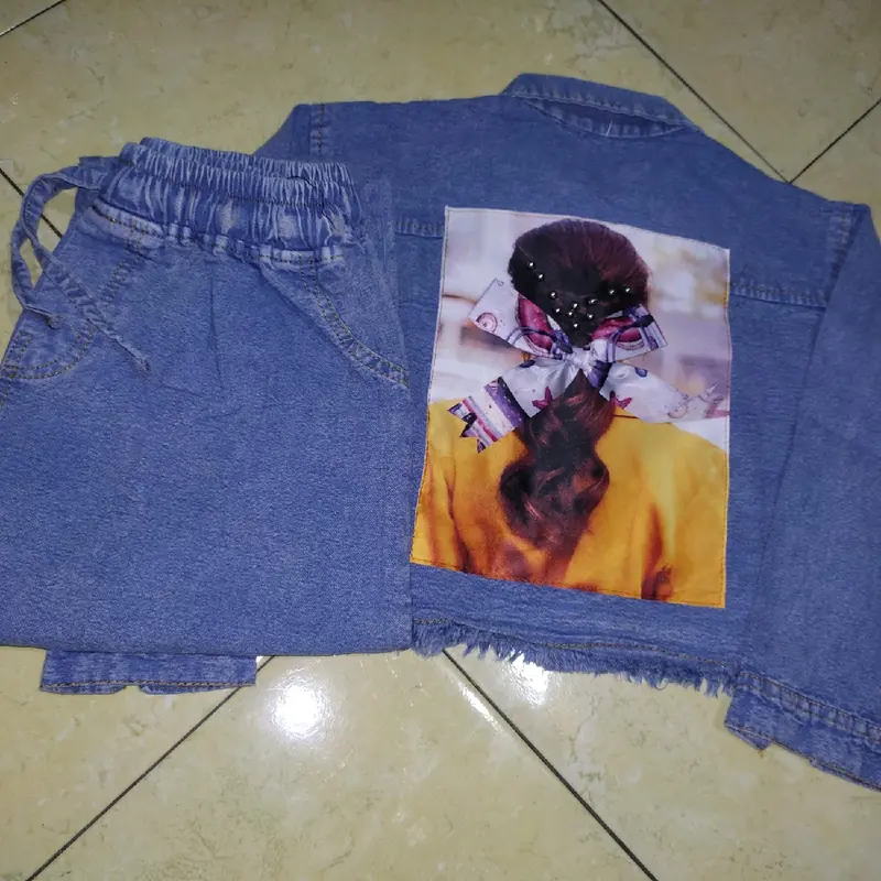JULIZAR SET ANAK // SETELAN JEANS ANAK PEREMPUAN USIA 5-12 TAHUN 3