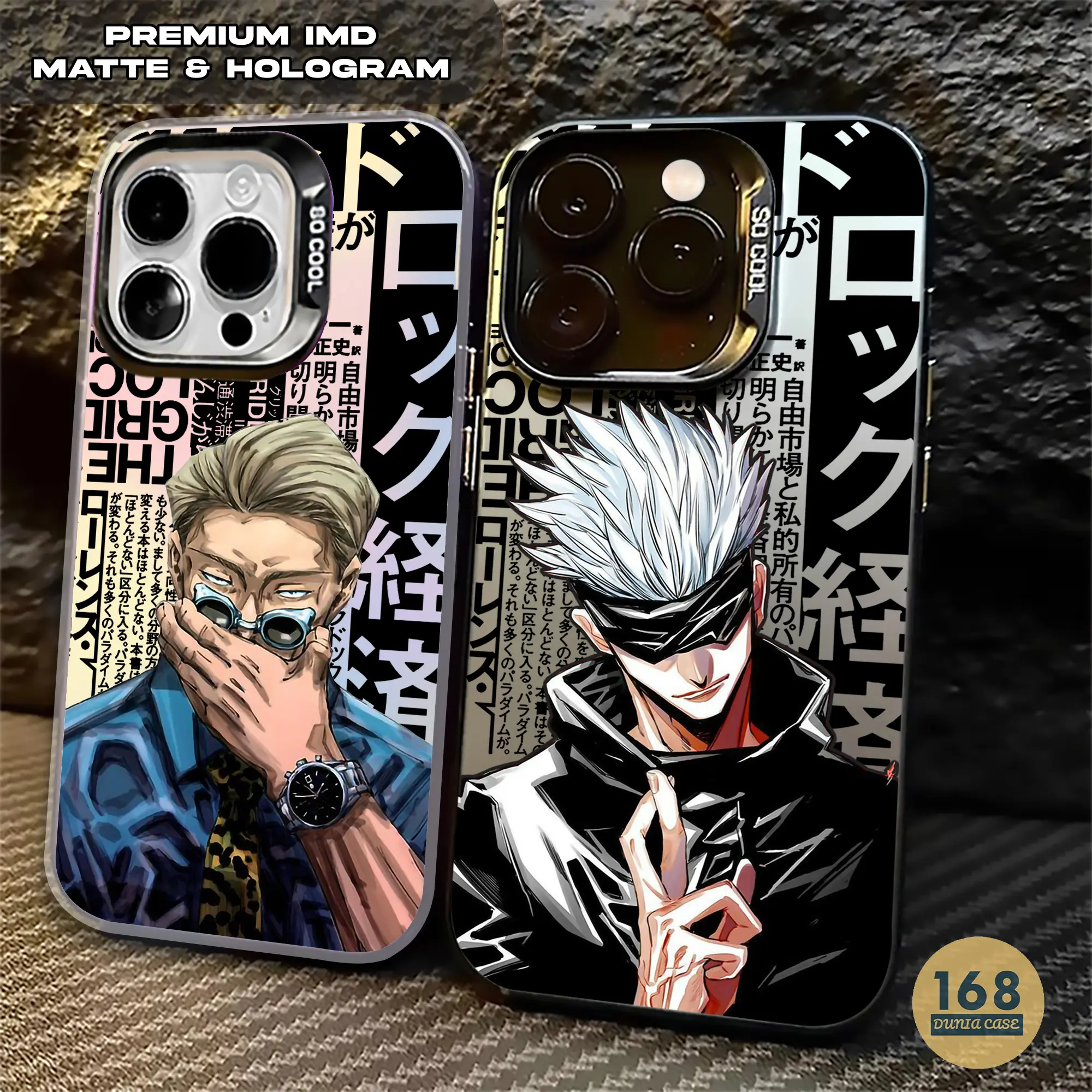 Premium Matte Hardcase IMD for Iphone DU415 Jujutsu Kaisen Casing Handphone Hologram Polycarbonate Color Softcase casing