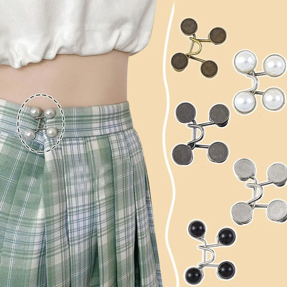 Detachable Jeans Pants Buttons Waist Waistband Buttons Buckles For Denim Skirt Casual L3I1