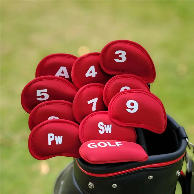 New Waterproof Fabric Golf Club Sleeve Rod Head Cover Iron Rod Set Ball Head Sleeve Protective Cover Gt24012
