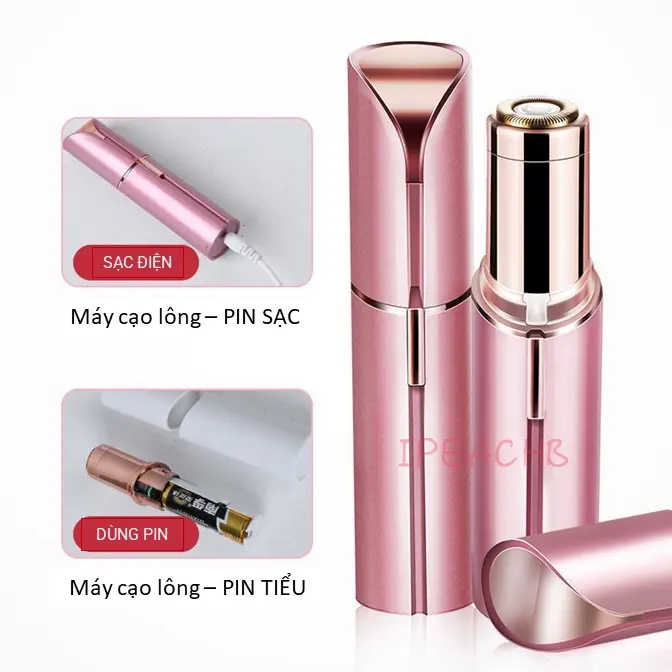 Máy Tẩy Lông Mini Hình Son, Sạc USB Có Đèn CÓ Thể Tháo Dỡ Tiện Dụng Vệ Xinh ,  Máy Cạo Lông An Toàn Và Hiệu Quả Cho Nữ 6
