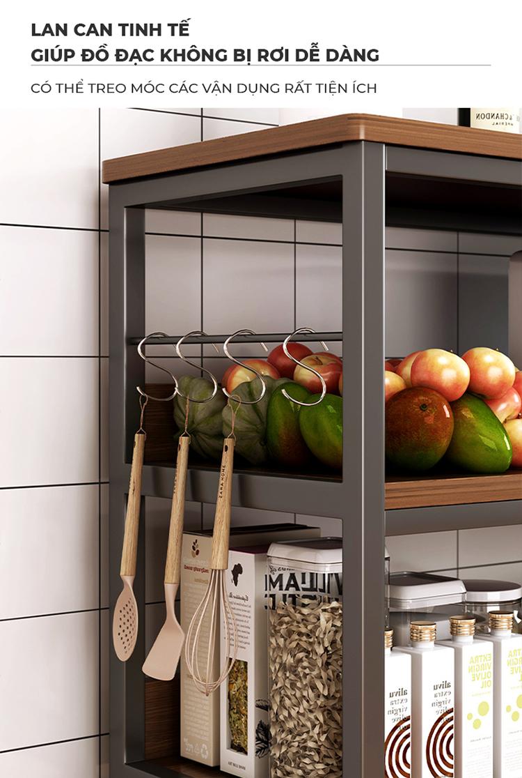 Product Introduction of Kệ nhà bếp đa năng kích thước lớn 4 5 tầng thương hiệu IGA - Gm136 5