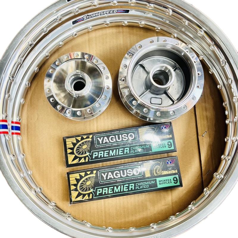 Combo căm đùm niềng shark speed, đùm mạ crom, căm thái cho dream, wave, cub, fu125, fuled... Phụ Tùng Phụ Kiện