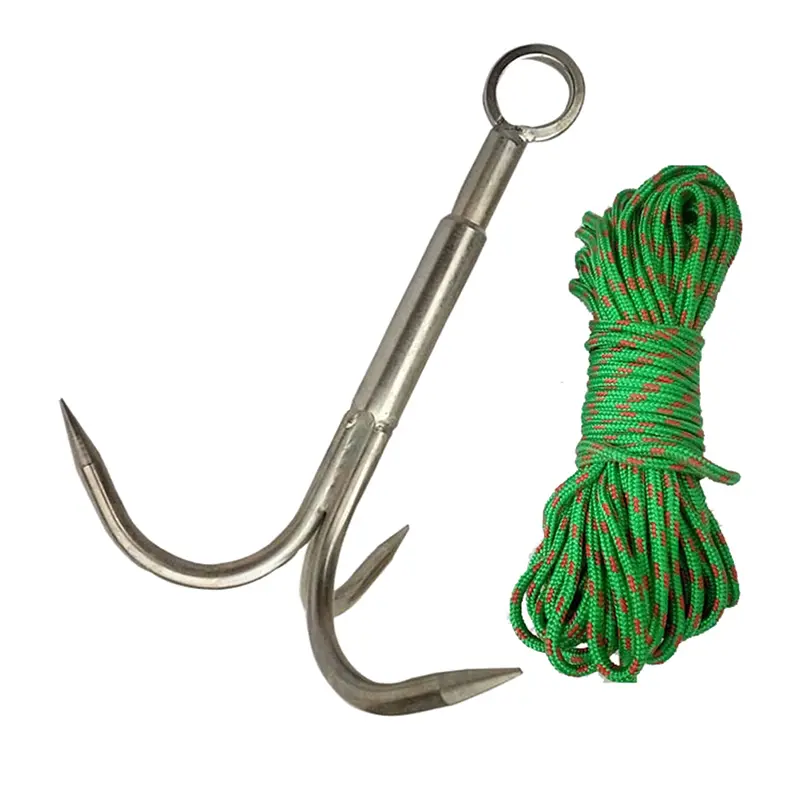 Móc khóa hàm bằng thép không gỉ, móc leo núi đa năng, móc chiến đấu, để đi bộ đường dài, cắm trại và câu cá ngoài trời, sử dụng đi bộ đường dài 3