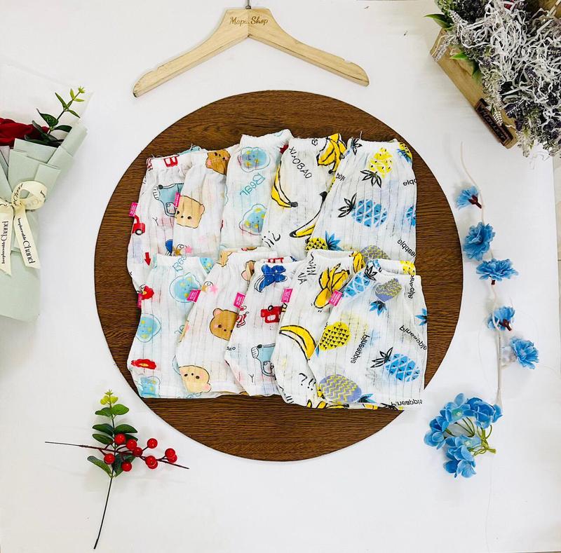 [ TẶNG VÒNG DÂU TẰM ] Combo 10 quần đùi bé trai bé gái mềm mại cho bé