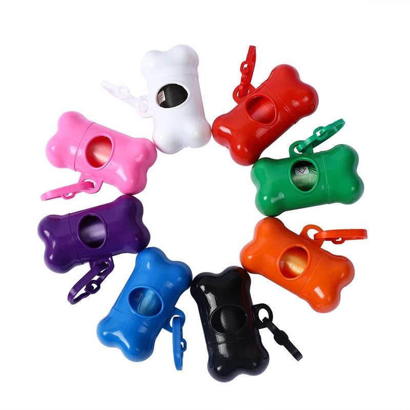 New Pet Waste Bag Dispenser for Dog Waste Bag Holder Plastic Garbage Bag Dispenser Carrier Case Dog Pet 1 Roll Waste Poop Bags 1