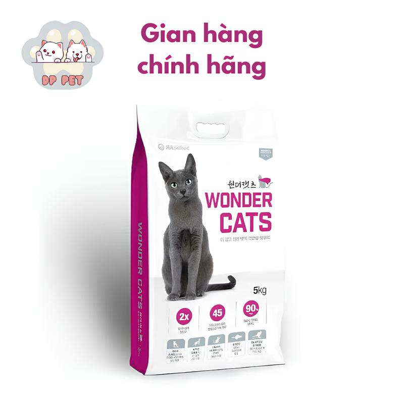 [5 kg] Hạt thức ăn cho mèo mọi lứa tuổi - Wonder Cats - Hàn Quốc.