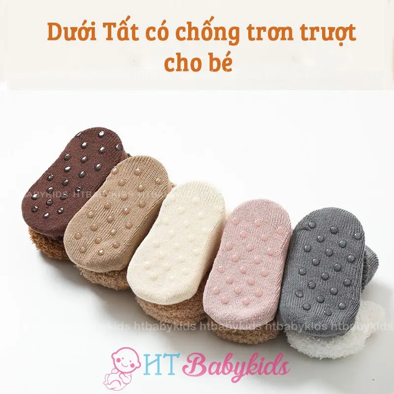 Vớ Tất Gấu Dày Hình Thú Mềm Mại Cho Bé - HÀNG LOẠI 1 1