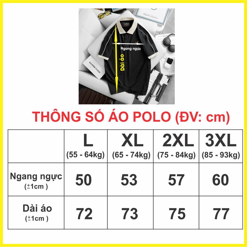 Áo Thun POLO Nam Có Cổ Phối Màu Cao Cấp, Nhiều Màu, Vải Thun Cá Sấu Mềm Mịn, Mặc Mát AO.192 4