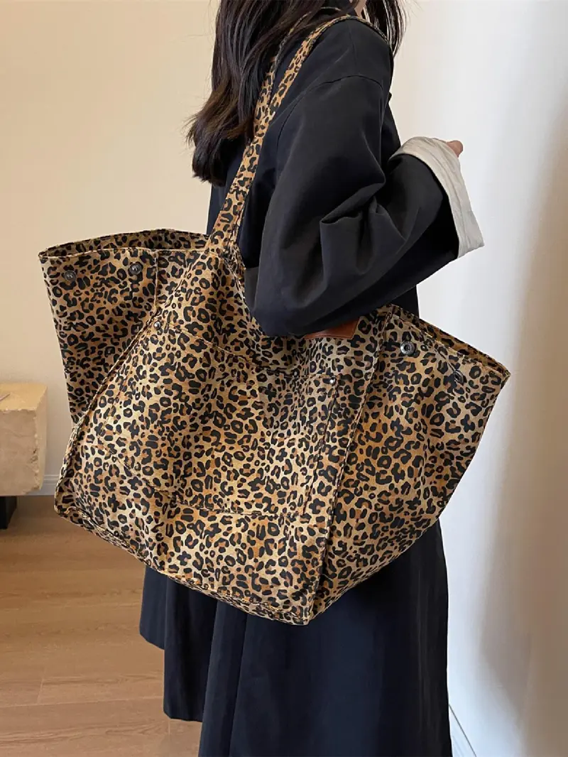Leopard Tote Bag for Women, Summer Tote Bags, Fashion