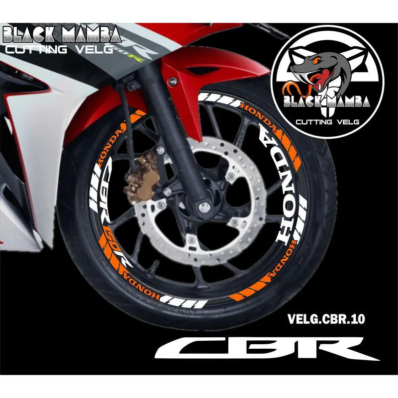 (COD) CUTTING STICKER VELG CBR 150R - STIKER LIS LIST VARIASI BAN/VELG HONDA CBR 150 R 10 3