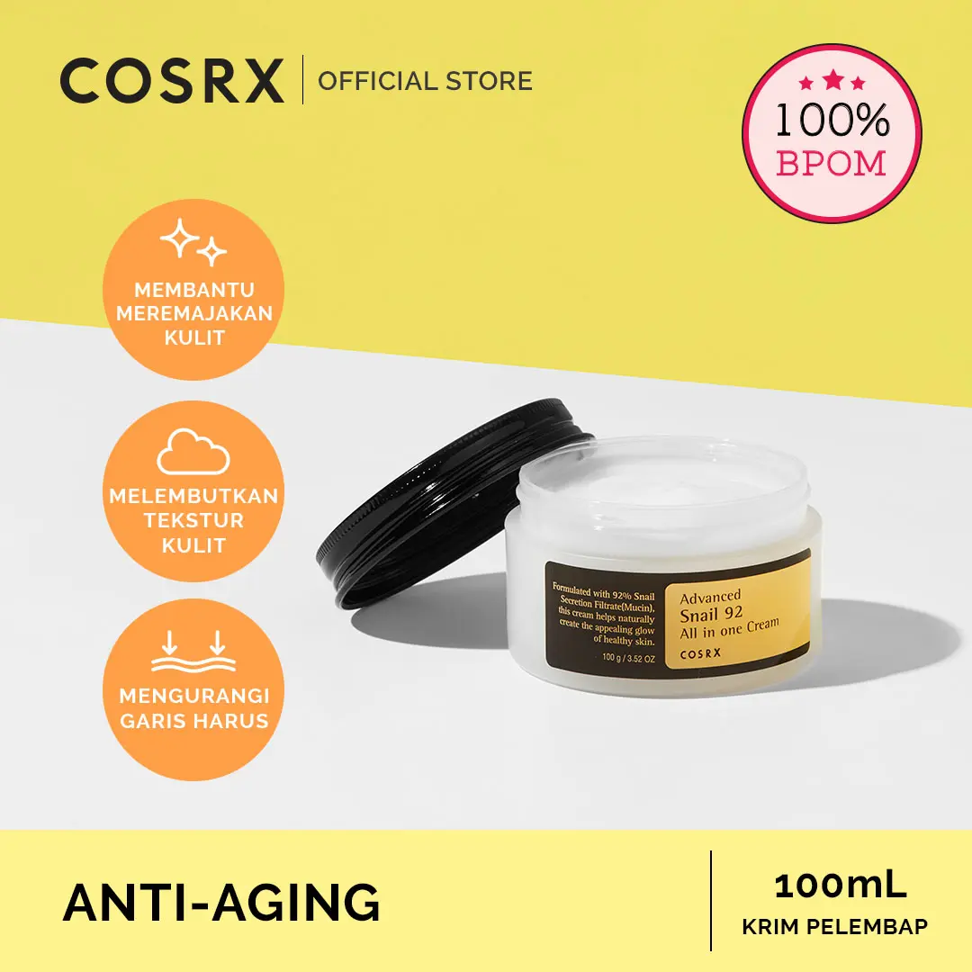Cosrx Advanced Snail 92 All in One Cream 100ml Wajah Aging