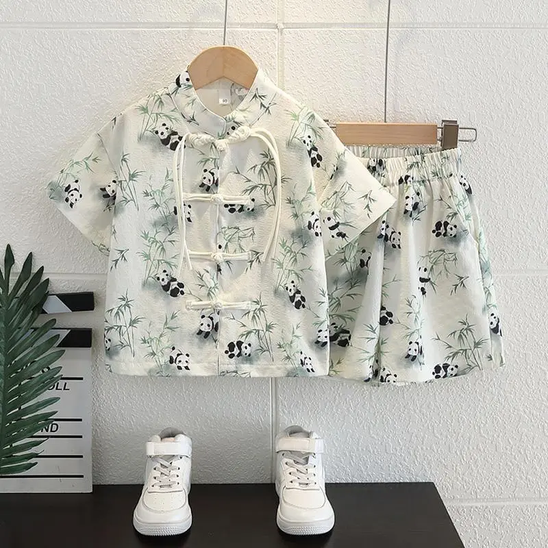 Quần Áo Mùa Hè Cho Bé Trai, Bộ Đồ Phong Cách Trung Quốc Thời Trang, Hanfu Phong Cách Trung Quốc Mới Cho Trẻ Em, Bộ Sưu Tập Mùa Hè 2024, Trông Boyish, Phong Cách Cổ Trang, ngắn Tay