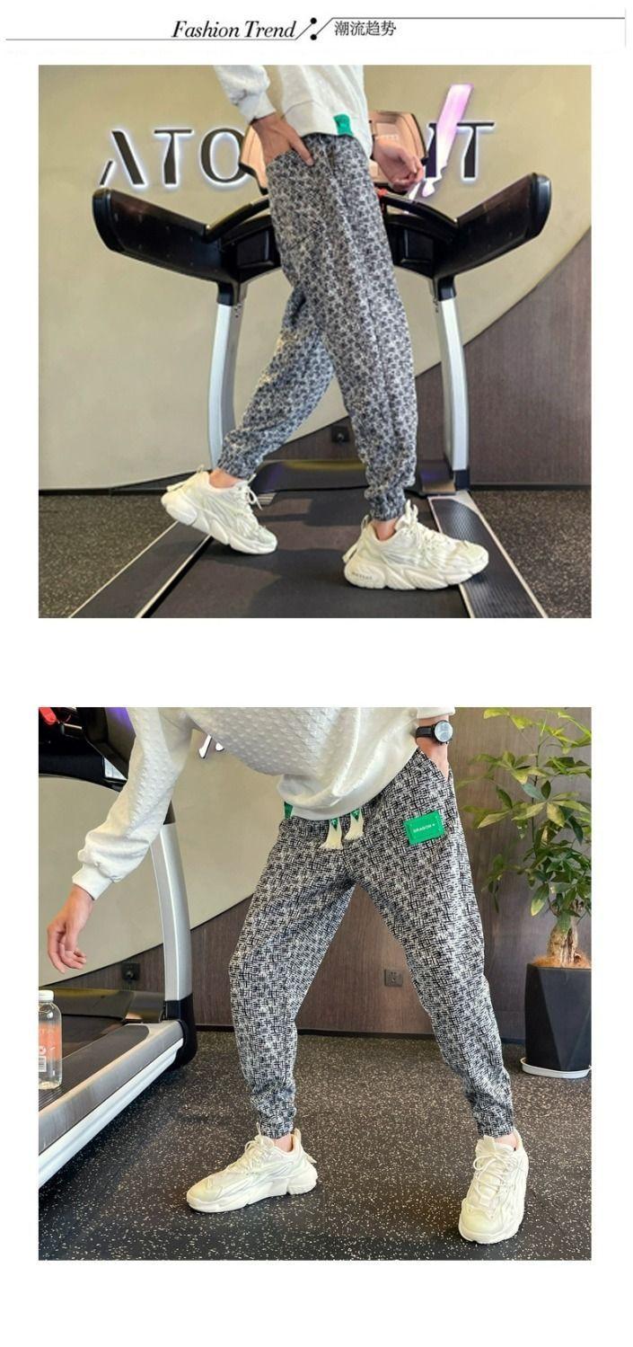 Product Introduction of Quần Jogger Họa Tiết Răng Nanh, Cao Cấp, Dành Cho Nam Giới, Bộ Sưu Tập Mùa Xuân Và Mùa Hè, Thương Hiệu Hợp Xu Hướng Dáng Rộng Rãi, Quần Cropped Thời Trang, Hàng Mới Về 8