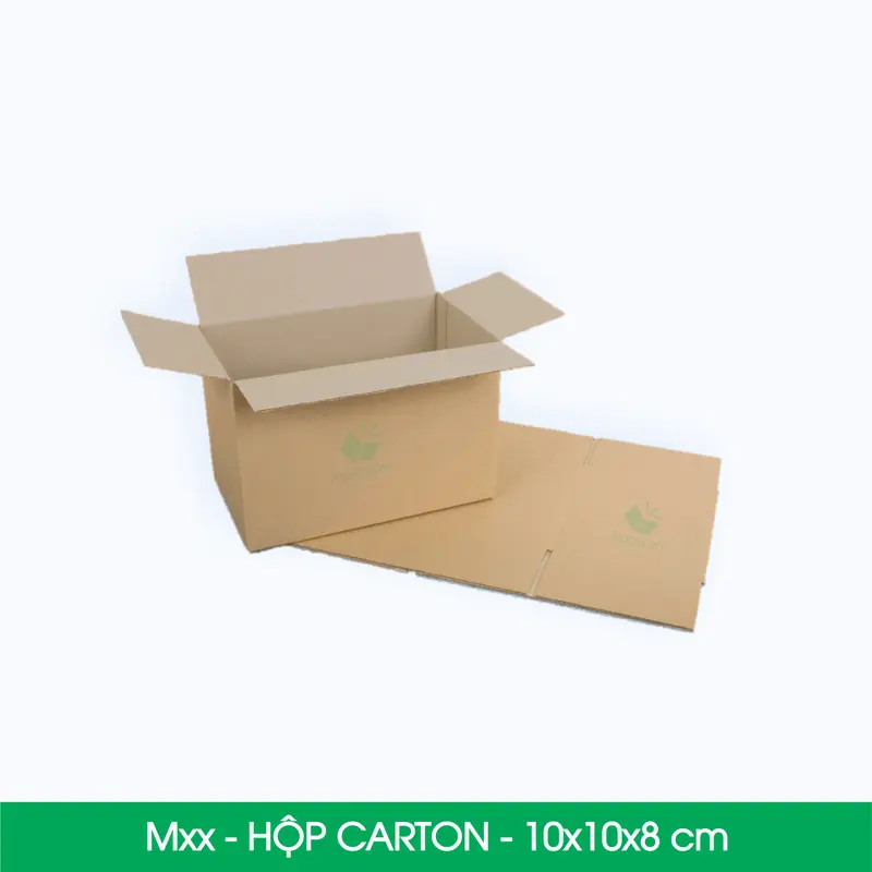 MXK0 - 10x10x8 cm - 20 hộp carton trơn 0