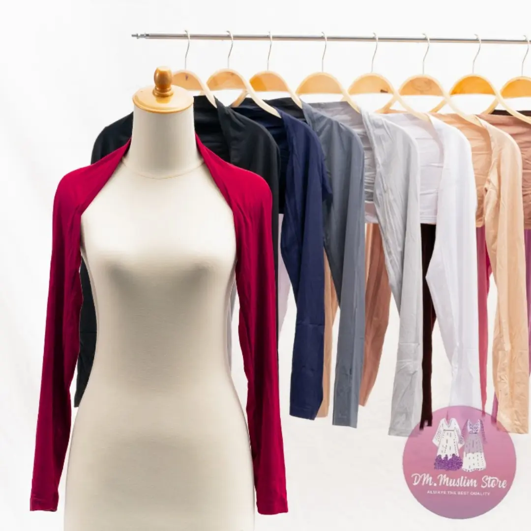Manset Bolero Kaos rayon premium,Manset Tangan Panjang Muslim Wanita