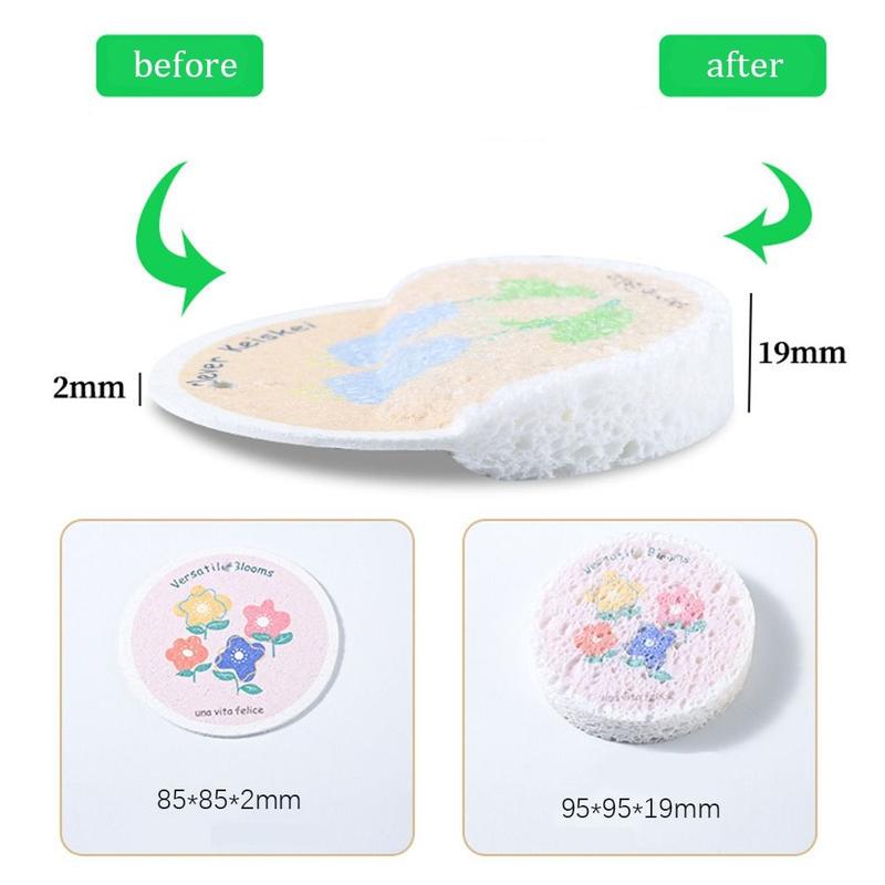 Product Introduction of 4pcs New Wood Pulp Cleaning Sponges Cotton Melamine Scouring Pads Magic Wipe Washing Tool Dishwashing Sponge Kitchen 11