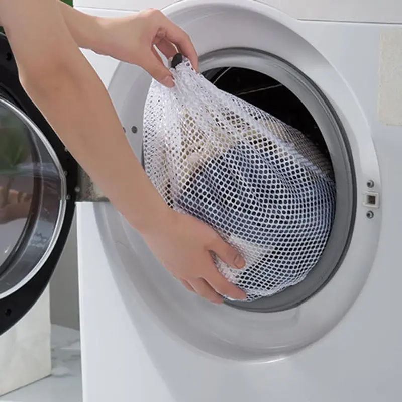 Drawstring Laundry Bag, 1 Count Washing Machine Special Washing Bag, Thickened Material Protects Clothes From Damage, Suitable for A Variety Of Clothes, Laundry Products 0