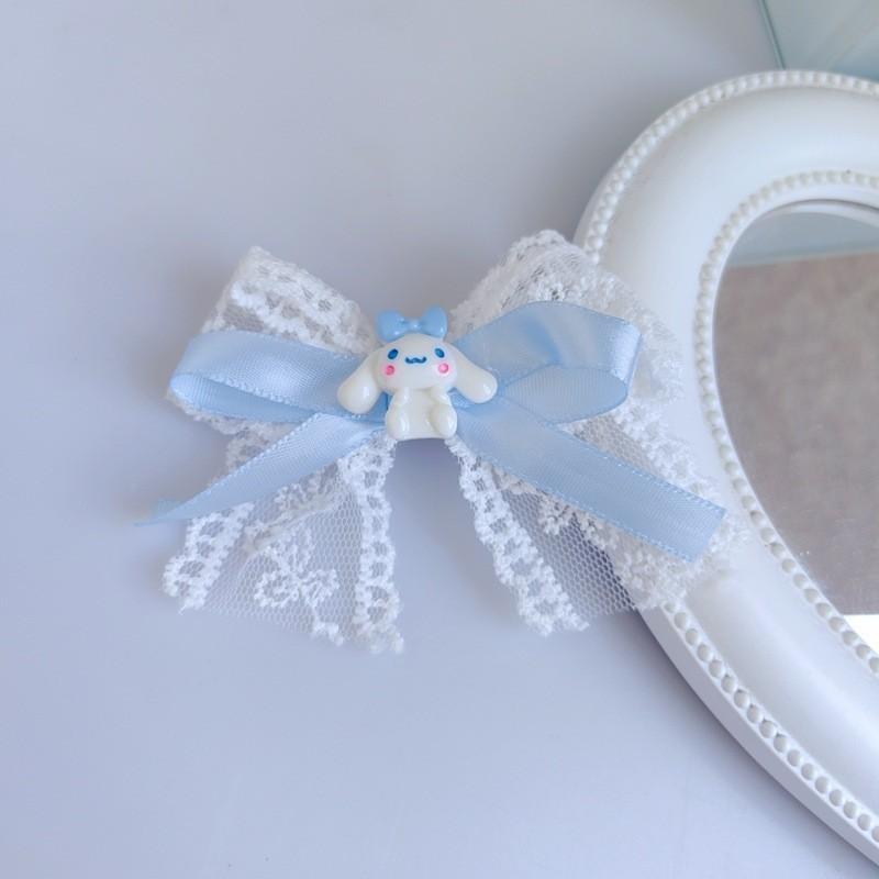Product Introduction of Kẹp Tóc Bướm Ren, Dành Cho Bé Gái, Đồ Trang Sức Đầu Ngọt Ngào Kẹp Tóc Sanrio, Buộc Tóc Đuôi Ngựa Đôi, Đồ Trang Trí Tóc Voi Cua 3