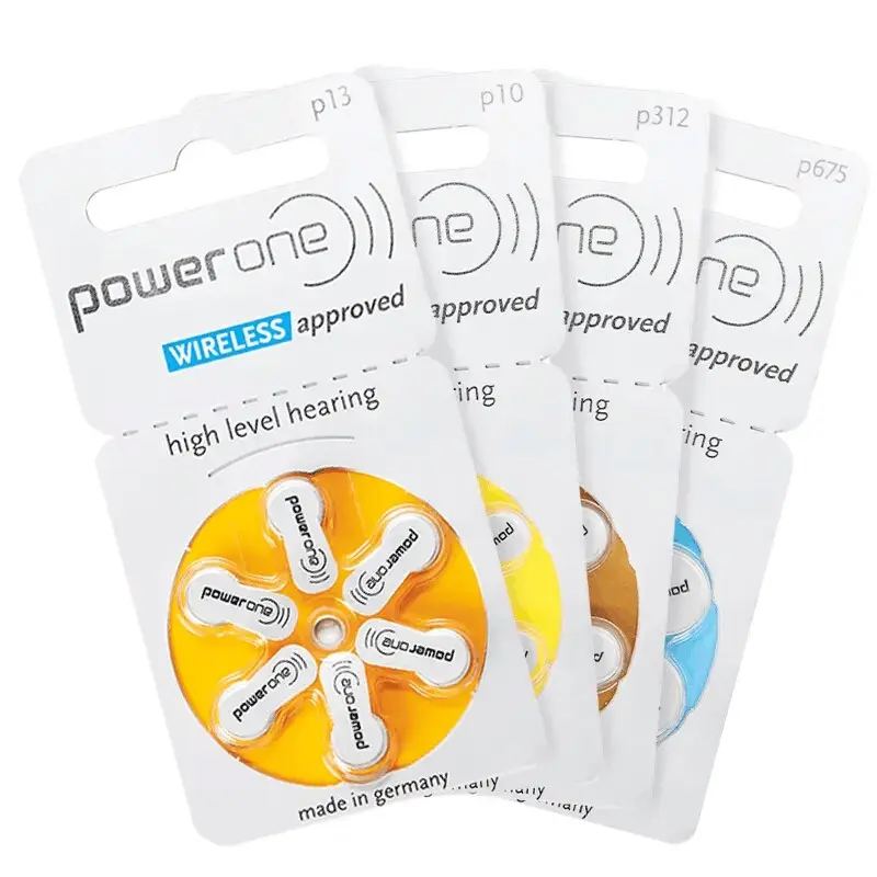 p10 / p312 / p13 / p675 PowerOne Hearing Aids Battery | SIZEHearing Aids Batteries | Premium Z