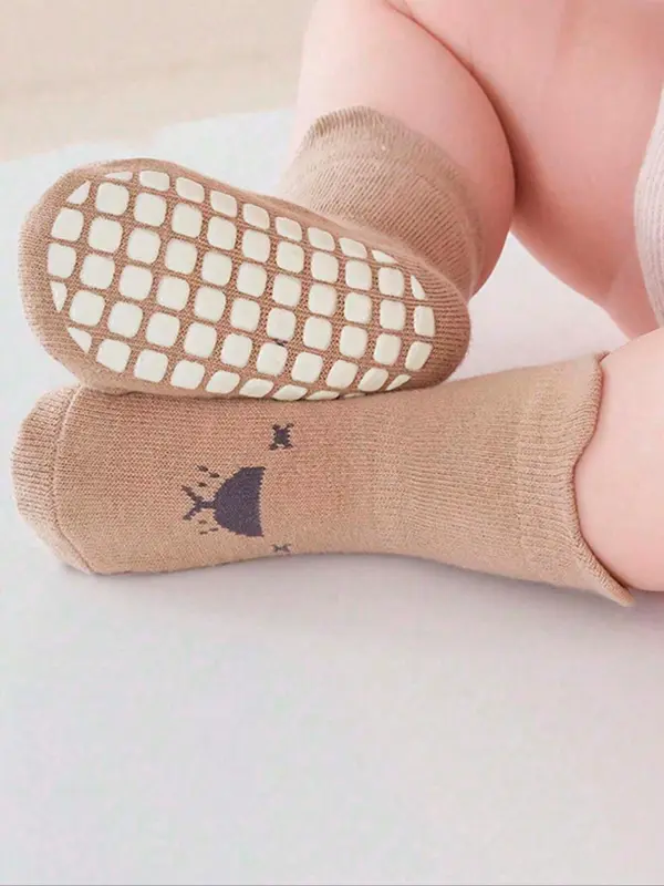 Cartoon Animal Pattern Baby Socks, Cute Comfortable Breathable Calf Socks for Newborn Infant Toddler Kids, Kids Socks for All Seasons 2