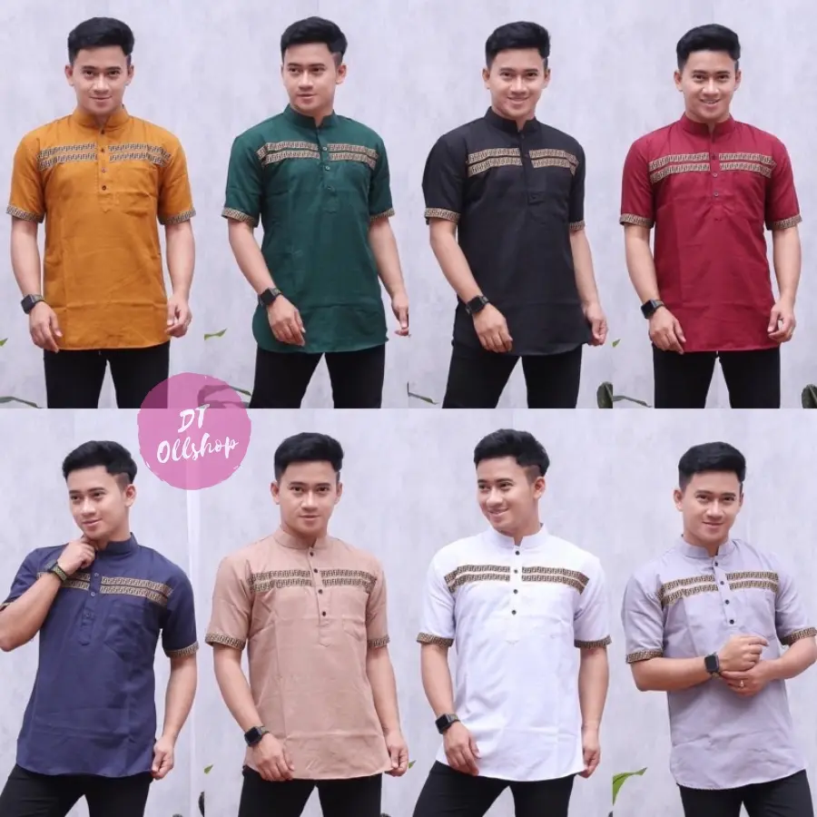 ALILA Hijab -  Kurta Pendek FF Pakistan / Busana Muslim /  Busana Koko Pria