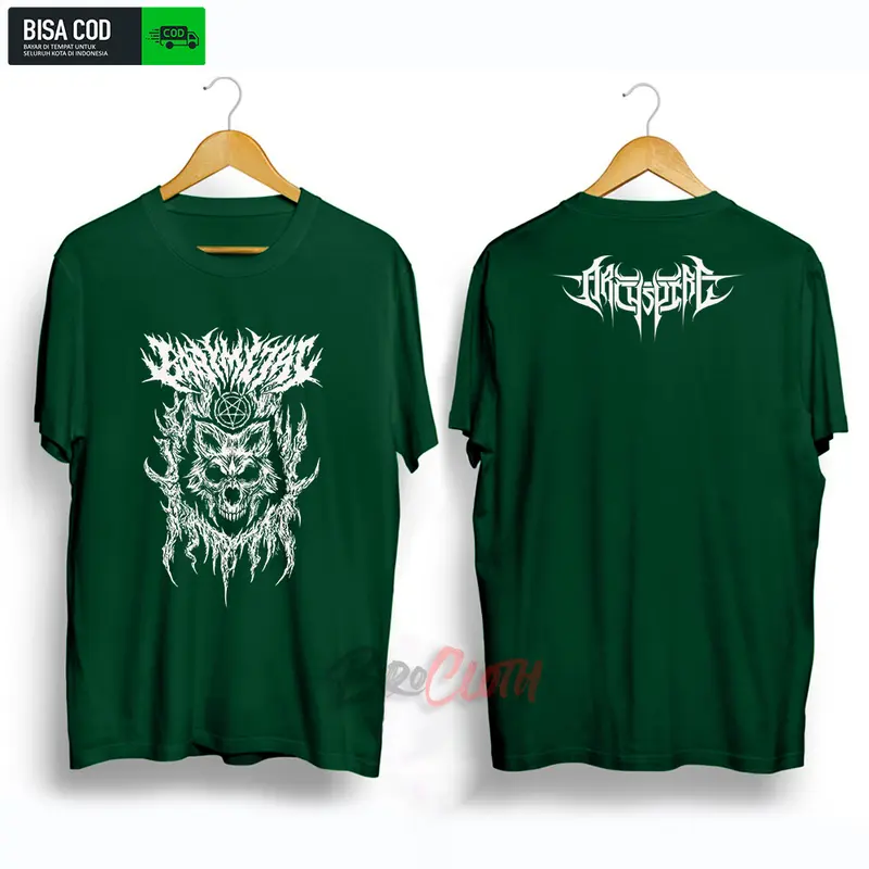 Kaos Baju Oblong Lengan Pendek Distro Pria Wanita Dewasa Kata Kata Nyindir Keren Terbaru 2025 Metal Santai Crew Neck Polos Hitam Branded Fit 2