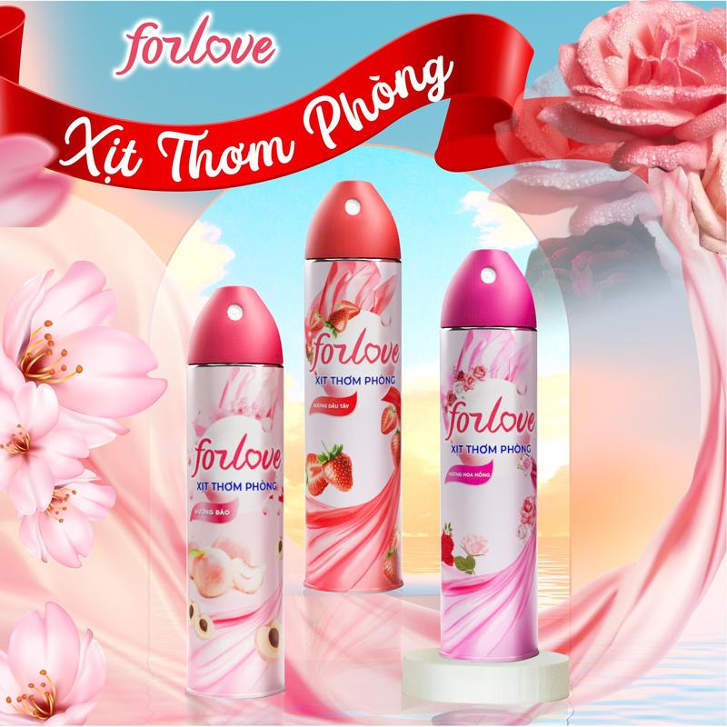 Combo XỊT THƠM PHÒNG ForLove, hương thơm tự nhiên dễ chịu lưu hương lâu dài, lan tỏa nhanh - Dung tích 320ml Dầu Thơm Phòng, Dầu Thơm x it snuggle xịt  thơm xịt  thơm xịt  thơm
