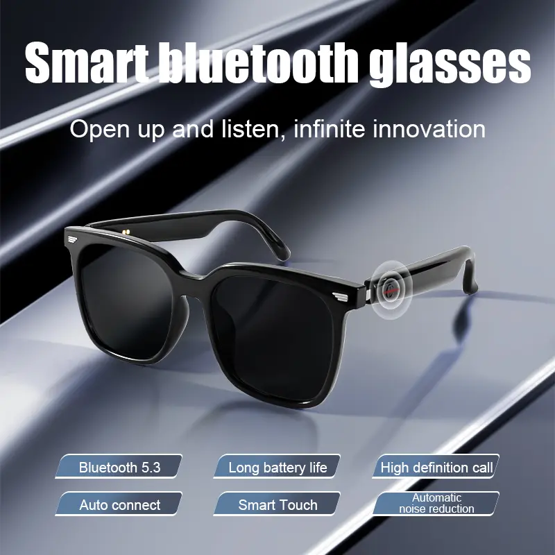 GS-01 Smart Glasses Bluetooth Glasses Listen To Music And Make Calls Bluetooth 5.3 Sport Outdoor Sunglasses Open Ear Headphones