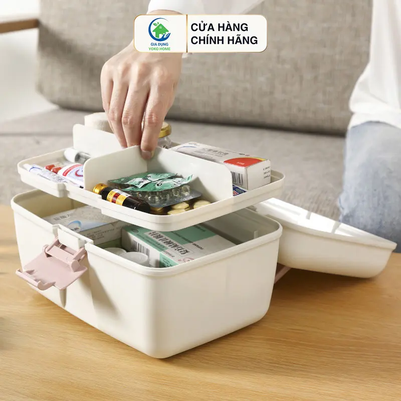Hộp Đựng Thuốc Gia Đình Loại Lớn, tủ thuốc gia đình