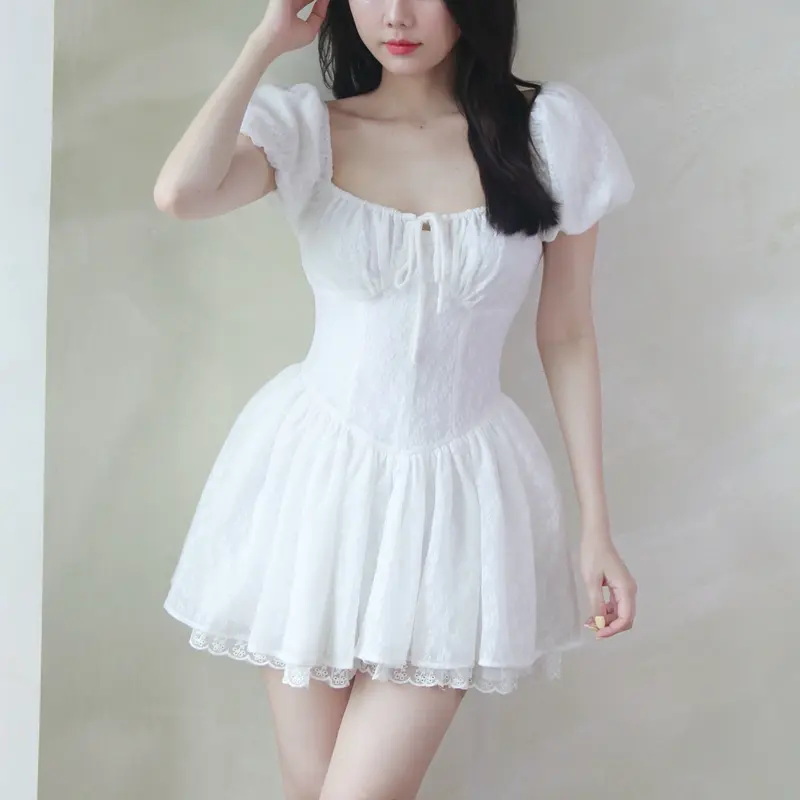 Váy Molly - Váy thiết kế Sassysis tùng phồng hoa trơn 6