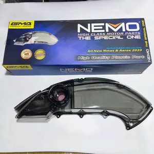 Cover tutup hawa Transparan Smoke +Veloscope New Nmax 2020/All new Aerox