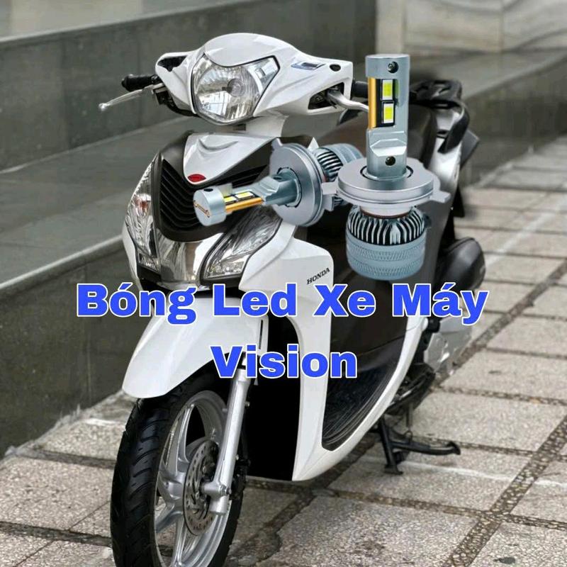 FL22 - Bóng Đèn Pha Led Siêu Sáng Dành Cho Xe Máy Vision Chân Bóng H4 - Công Suất 70w