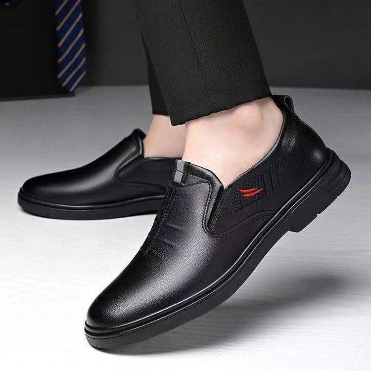 Giày lười da PU nam TT đế cao su êm chân G30M đẹp
