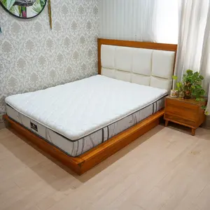 Topper Matras Ukuran Lebar 120-180cm Pelindung Kasur Untuk Membuat Tempat Tidur Lebih Empuk dan Nyaman Terbuat Dari Busa Rebonded Empuk Anti-Kempes Anti-Bakteri Anti-Tungau