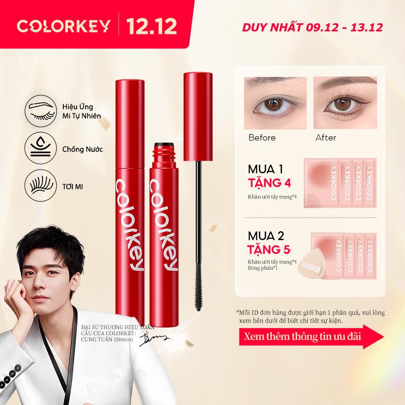 Product Introduction of Mascara COLORKEY Hỗ Trợ Giúp Mi Dài Và Tơi, Tạo Cảm Giác Tự Nhiên, Nhanh Khô, Không Lem Trôi Rosslyn Chính Hãng Cosmetic Mỹ Phẩm 0