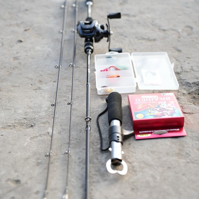 (Combo 112 ). Combo cần câu lure Tomahawk + máy cemreo ( + tặng kèm cuộn dù toro x4, 1 hộp mồi, 1 cây kẹp cá , 1 bịch mani) Bắt Cá Đi Câu Fishing Câu Cá Fish Ca