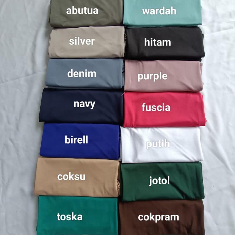 Segitiga Instan Jersey Premium Oval Premium Jilbab Muslim Kerudung segitiga  instan Hijab 4