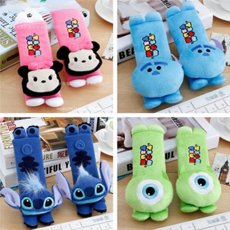 Đệm Ghế Ô Tô Hoạt Hình, 2 Chiếc, Thiết Kế Hello Kitty, Người Nhện, Người Dơi, Đội Trưởng Mỹ, Doraemon, Dễ Thương, Bọc Vai, Cho Trẻ Em Và Xe Đẩy Em Bé 4