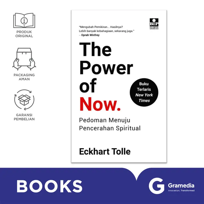 Buku Self Help - The Power Of Now : Pedoman Menuju Pencerahan Spiritual -  ECKHART TOLLE