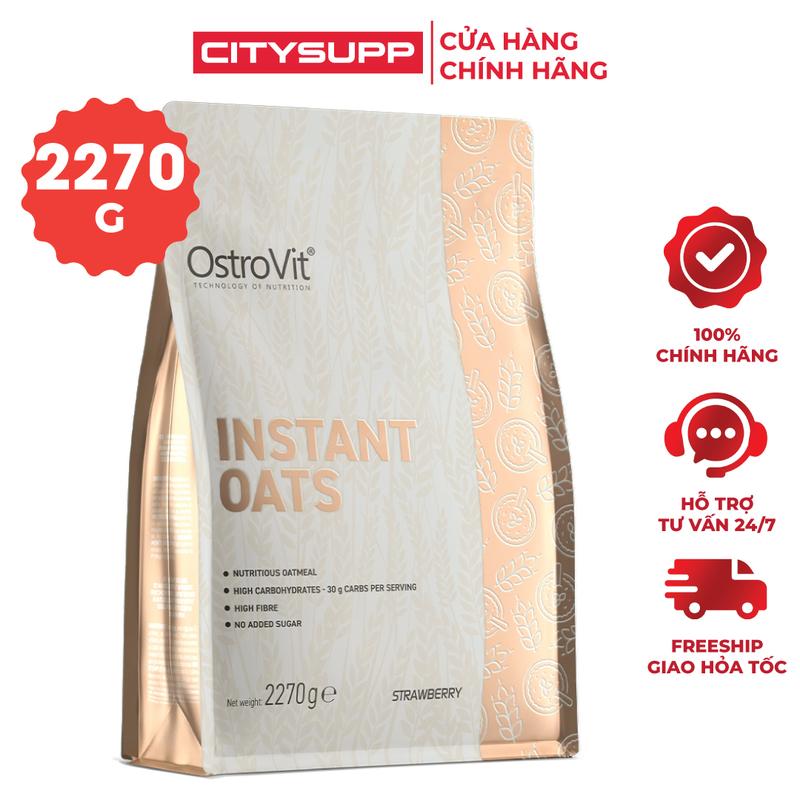 Bột Yến Mạch Uống Liền OstroVit Instant Oat Flakes 2.27KG (45 Lần Dùng) Ngũ Cốc Bổ Sung Protein, Carb và Chất Xơ | CitySupp