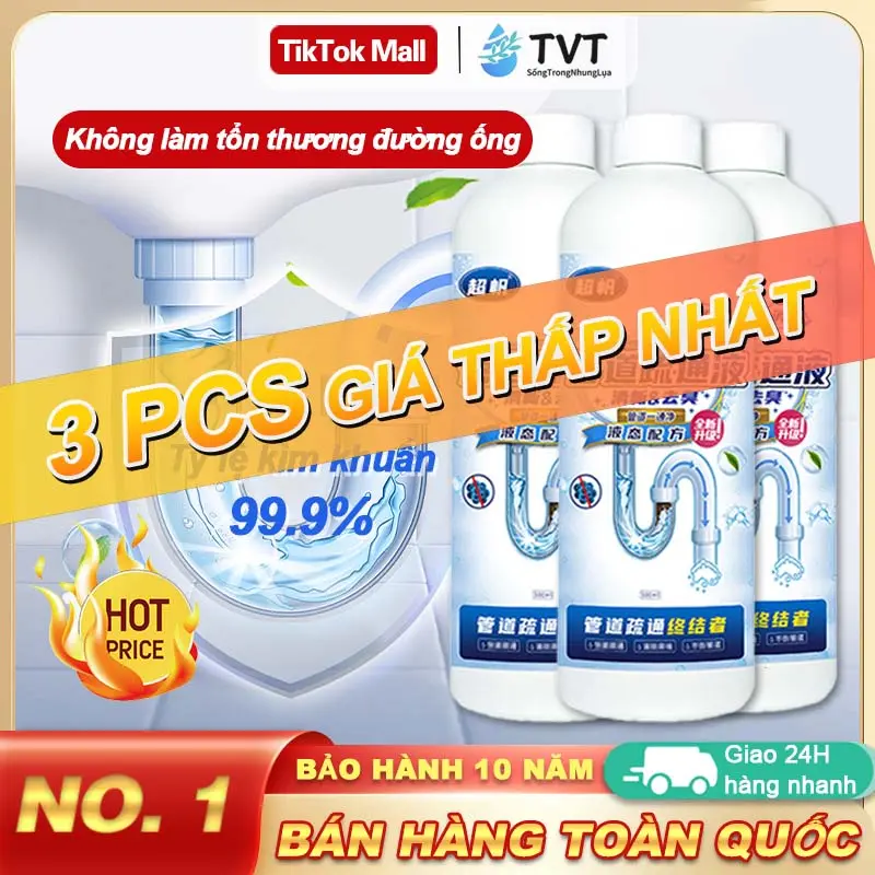 【Mua 2 tặng 1】Gel sinh học đa năng 500ml Giải pháp làm sạch mạnh mẽ bảo vệ đường ống, khử mùi hôi hiệu quả chống nghẽn