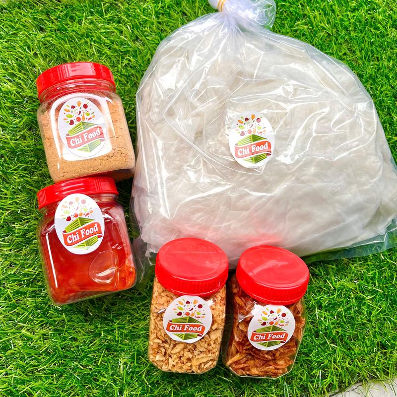  Bánh Tráng Tự Trộn Set Bánh Rìa Phơi Sương Muối Sặc Kèm Topping Ăn Vặt Cay 