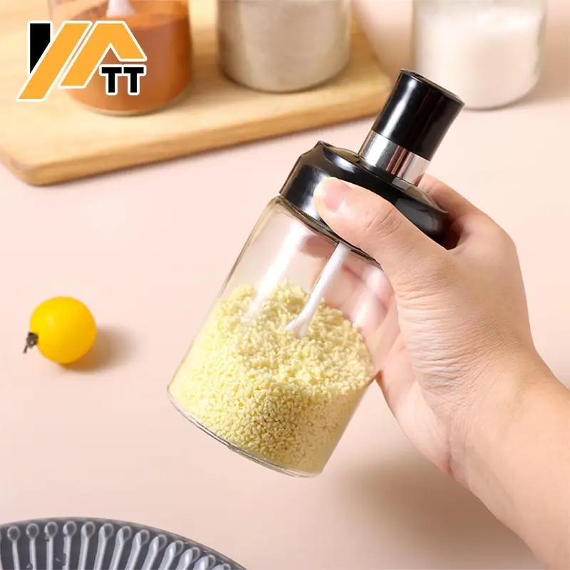 YATT COMBO DAPUR Chopper Penggiling 2Liter + Botol Bumbu 3pcs + Pisau Set 6in1 + Botol Minyak 630ml 2