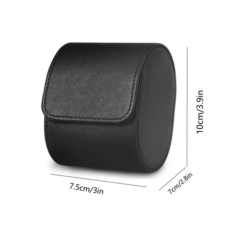 Portable Watch Storage Box, 1 Count PU Leather Watch Organizer, Watch Storage Box for Jewelry, Home Organizer for Travel 1