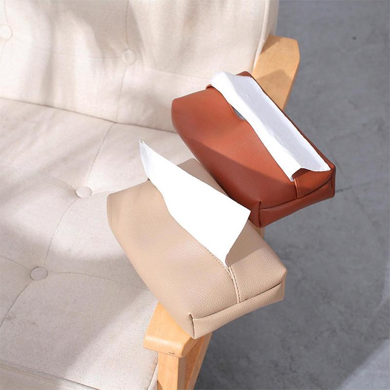 Product Introduction of Creative Leather Tissue Box Nordic Style Home Living Room Light Luxury Tissue Holder Bedroom High-End Tissue Box 14