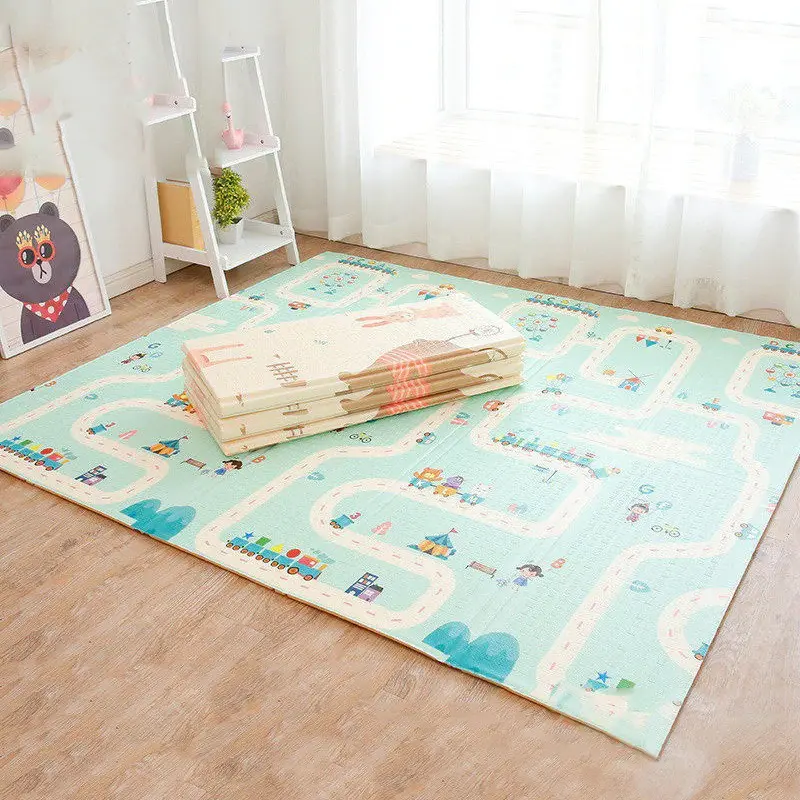 200x180x1.5cm XPE Baby Playmat Foldable Play Mat Waterproof Mat Crawling Mat