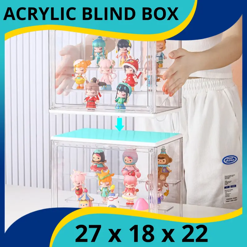 Crystal Action Figure Box Display Box Full Acrylic Pop Mart Blind Box 2